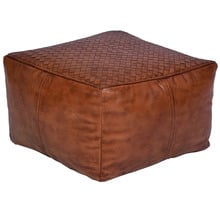 Jasmin Genuine Leather Ottoman